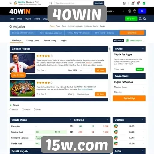Avaliação da interface e usabilidade do site 40WIN